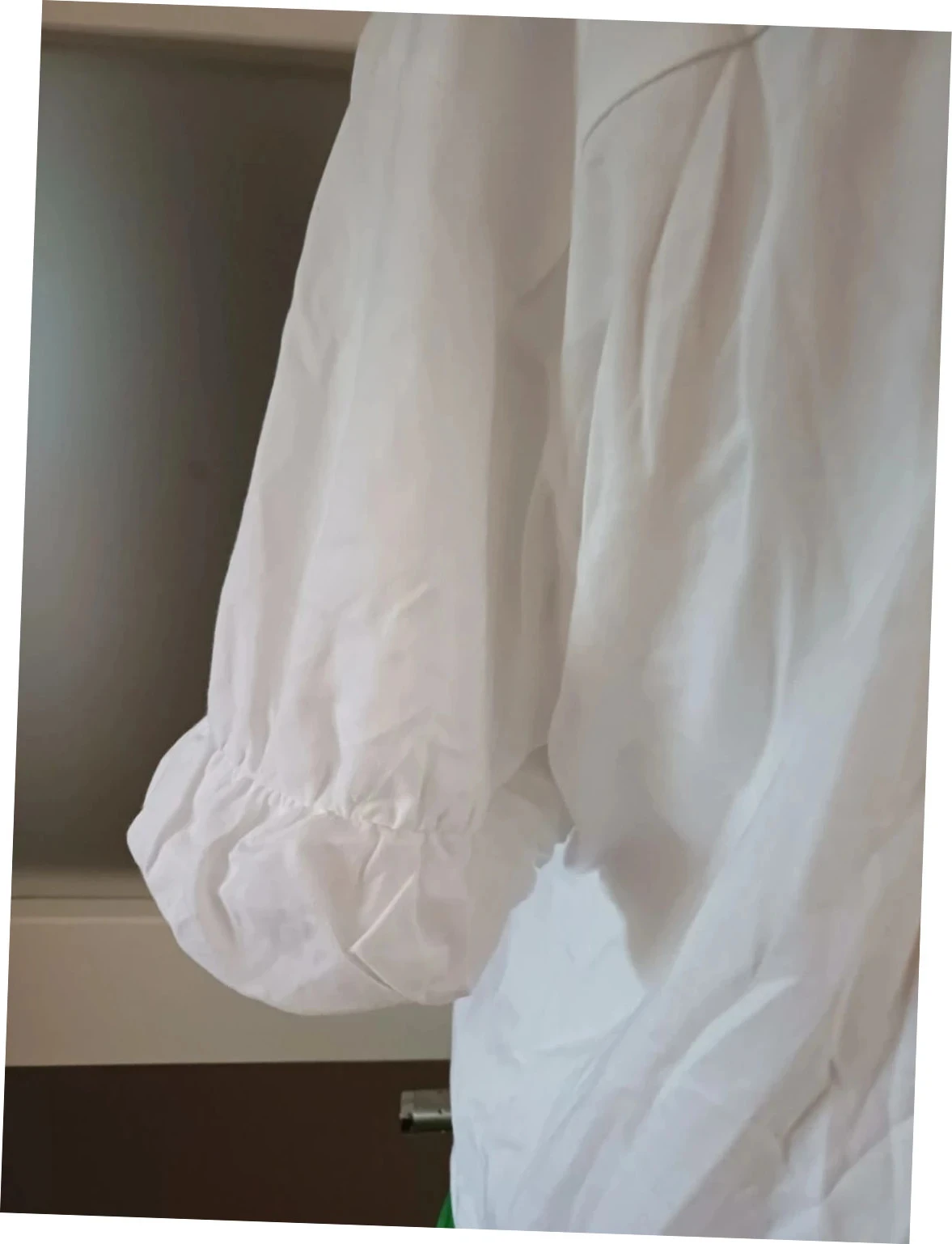 Camiseta oversized branca Victoria/Tomas de designer - Tamanho 38 (M) - Detalhes franzidos – photo 6